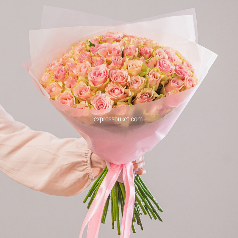 Розовый стиль 51 роза